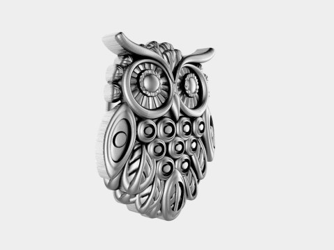 Owl pendant 3D Print Model