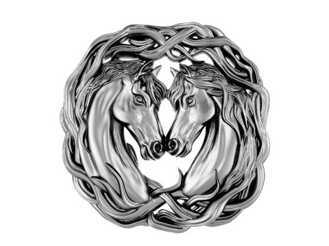 Horses pendant Modello di stampa 3D