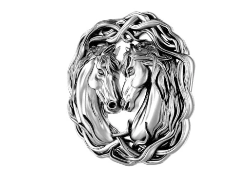 Horses pendant 3D Print Model