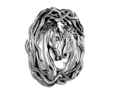 Horses pendant 3D Print Model