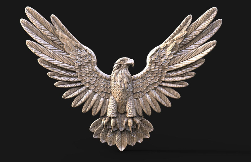 Eagle CNC Model Cetak 3D .c4d .max .obj .3ds .fbx .stl .blend 