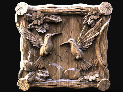 CNC colibr&igrave; Modello di stampa 3D