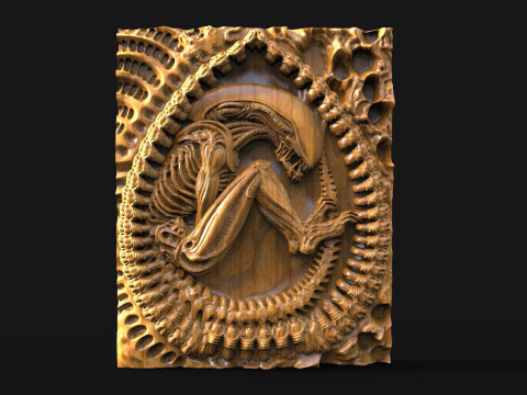Alien Xenomorph STL file 3D-printmodel
