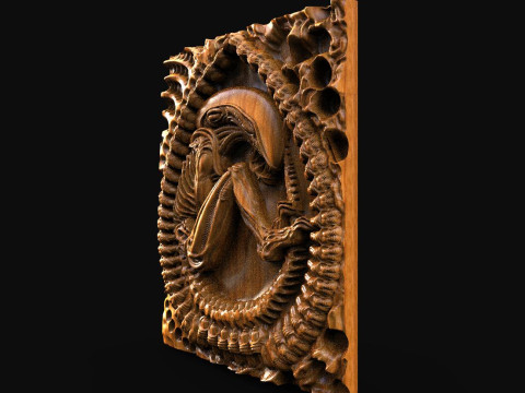 Alien Xenomorph STL file 3D Print Model