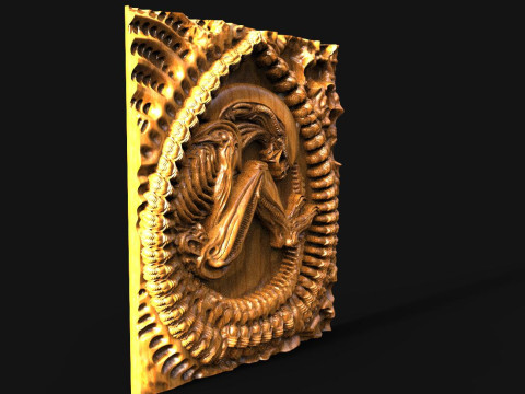 Alien Xenomorph STL file 3D Print Model