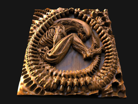 Alien Xenomorph STL file 3D Print Model