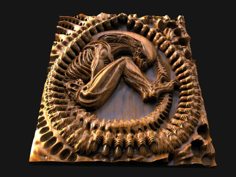 Alien Xenomorph STL file 3D Print Model
