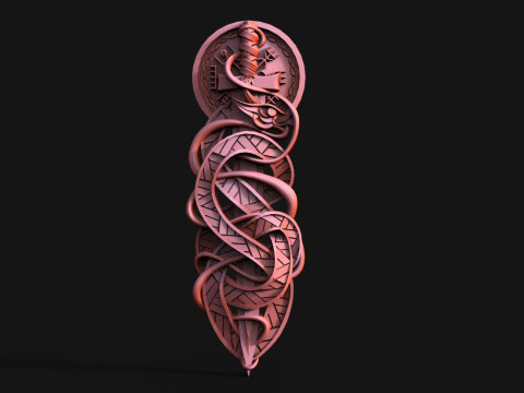Viking Dragon CNC 3D-Druckmodell