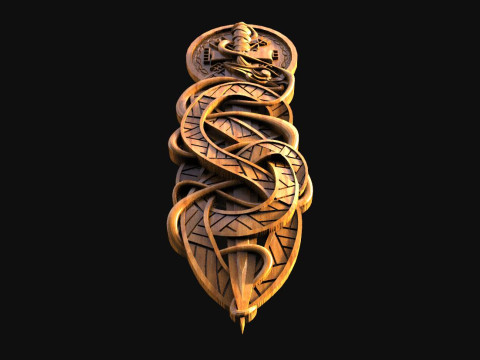 Viking Dragon CNC 3D-Druckmodell