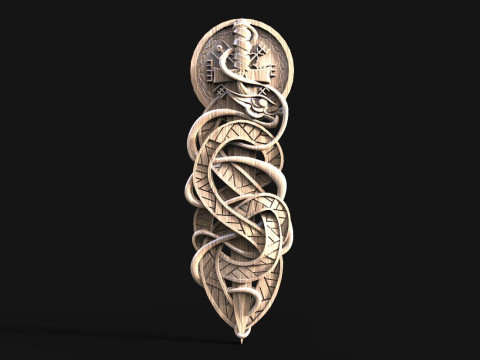 Viking Dragon CNC 3D-Druckmodell