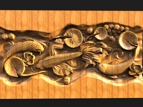 Fish CNC 3Dプリントモデル