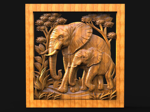 Elephant CNC 3D Принт Модель