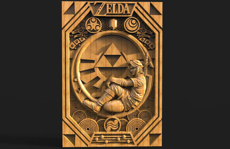 Zelda Link CNC Modelo de impresión 3D .c4d .max .obj .3ds .fbx .stl .blend 