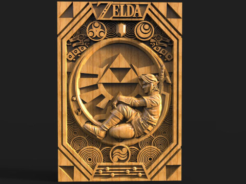 Zelda Link CNC 3D Print Model