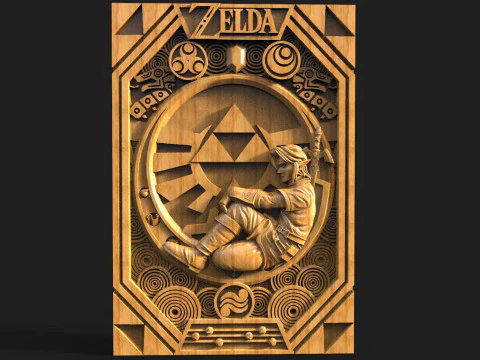 Zelda Link CNC Modelo de Impressão 3D