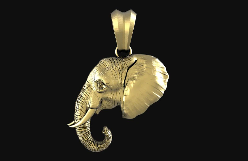 Elephant pendant stl model 3D Print Model .c4d .max .obj .3ds .fbx .stl .blend 