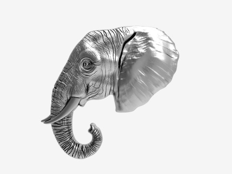 Elephant pendant stl model 3D 프린트 모델