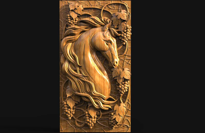 Horse CNC 3D Print Model .c4d .max .obj .3ds .fbx .stl .blend 