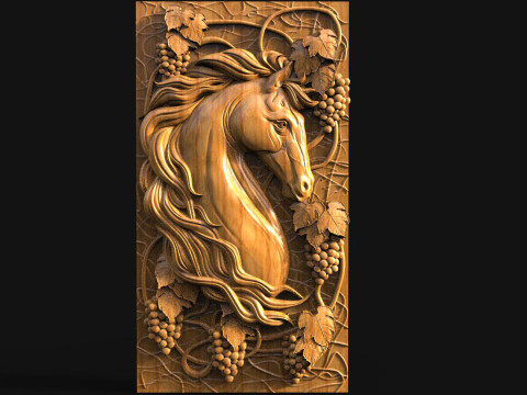 Horse CNC 3D 프린트 모델