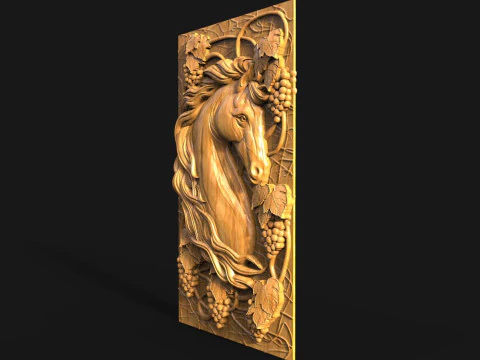 Horse CNC 3D Print Model