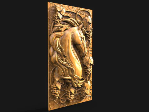 Horse CNC 3D Print Model
