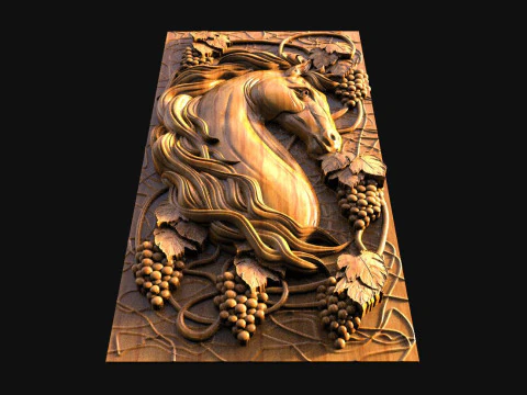 Horse CNC 3D Print Model