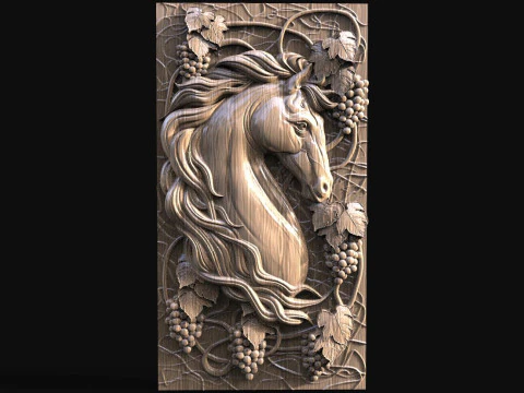 Horse CNC 3D Print Model