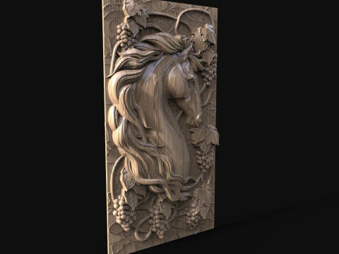 Horse CNC 3D Print Model