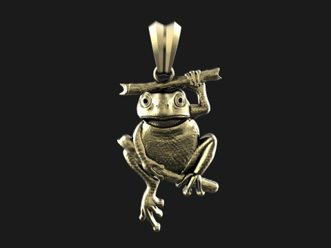 Frog pendant Model do druku 3D