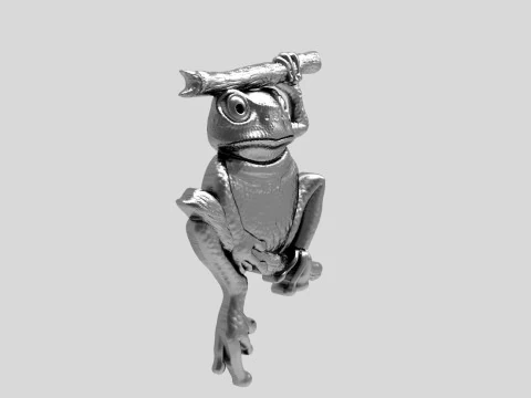 Frog pendant 3D Print Model