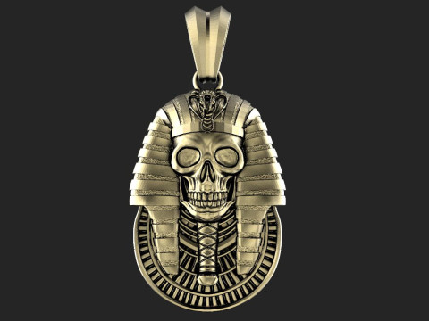 Egyptian Skull pendant 3D-printmodel