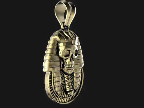 Egyptian Skull pendant 3D Print Model