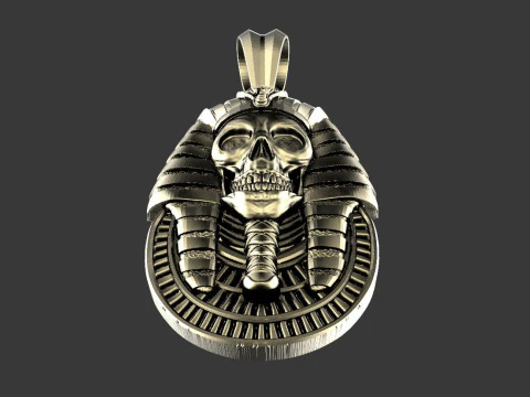 Egyptian Skull pendant 3D Print Model