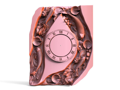 Fish wall clock CNC 3D Принт Модель