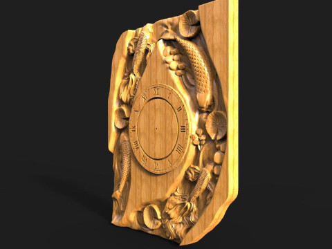 Fish wall clock CNC 3D Принт Модель