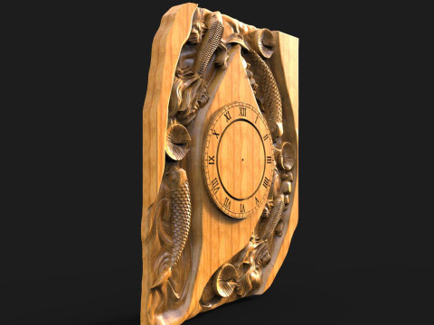 Fish wall clock CNC 3D Принт Модель