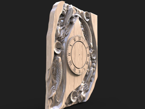 Fish wall clock CNC 3D Принт Модель