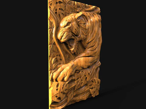 Tiger CNC 3D Print Model