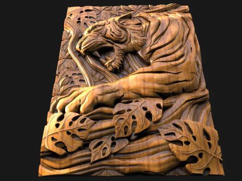 Tiger CNC 3D Print Model