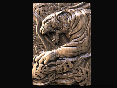 Tiger CNC 3D Print Model