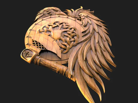 Viking Crow 3D Print Model
