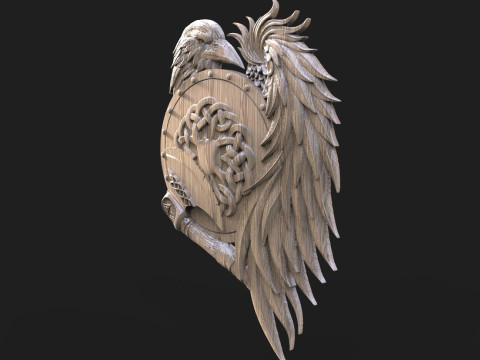 Viking Crow 3D प्रिंट मॉडल