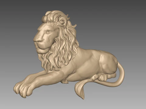Lion CNC 3D Print Model