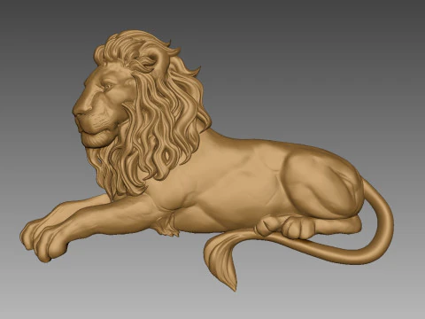 Lion CNC 3D Print Model