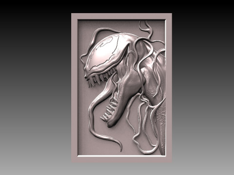 Venom CNC STL Modelo de Impressão 3D