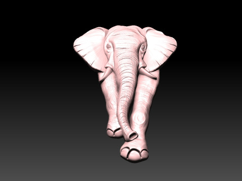 Elephant CNC 3D Print Model