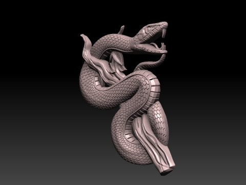 Snake CNC 3D Print Model
