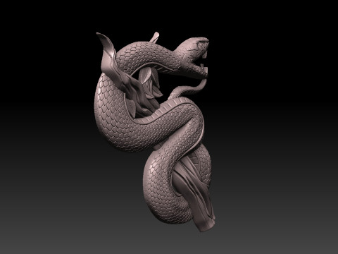 Snake CNC 3D Print Model
