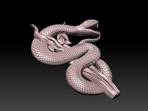 Snake CNC 3D Print Model