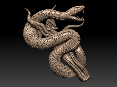 Snake CNC 3D Print Model